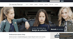 Desktop Screenshot of juniorshop.nl